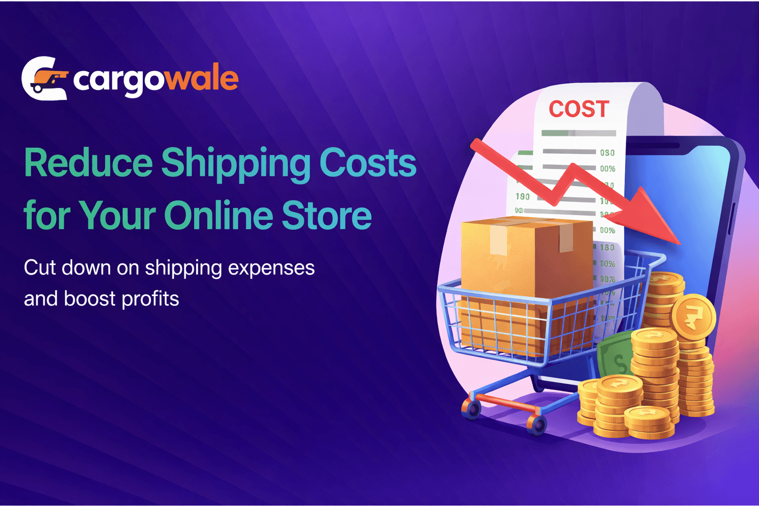 Truck and logistics illustration