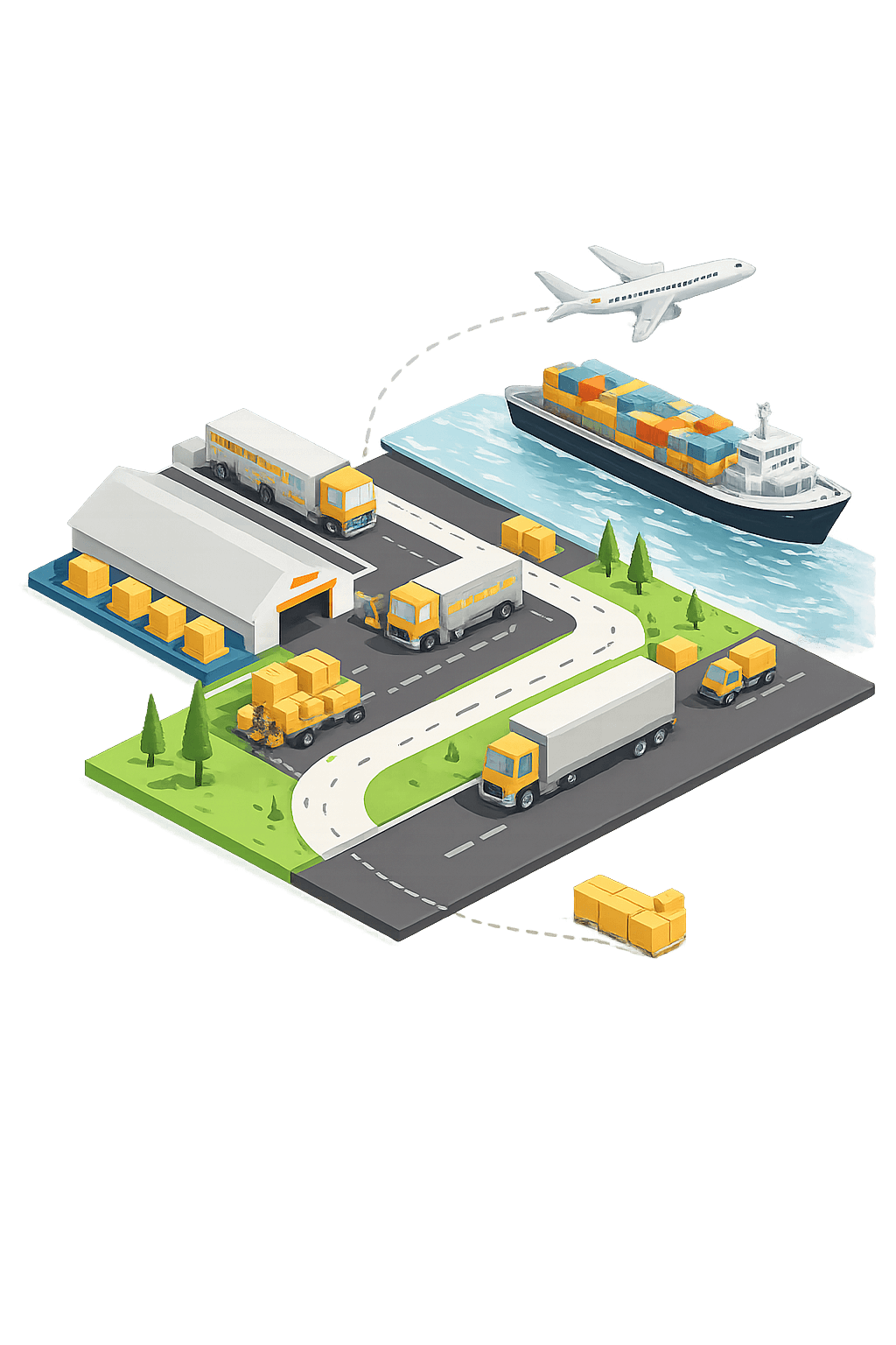 Shipping city network