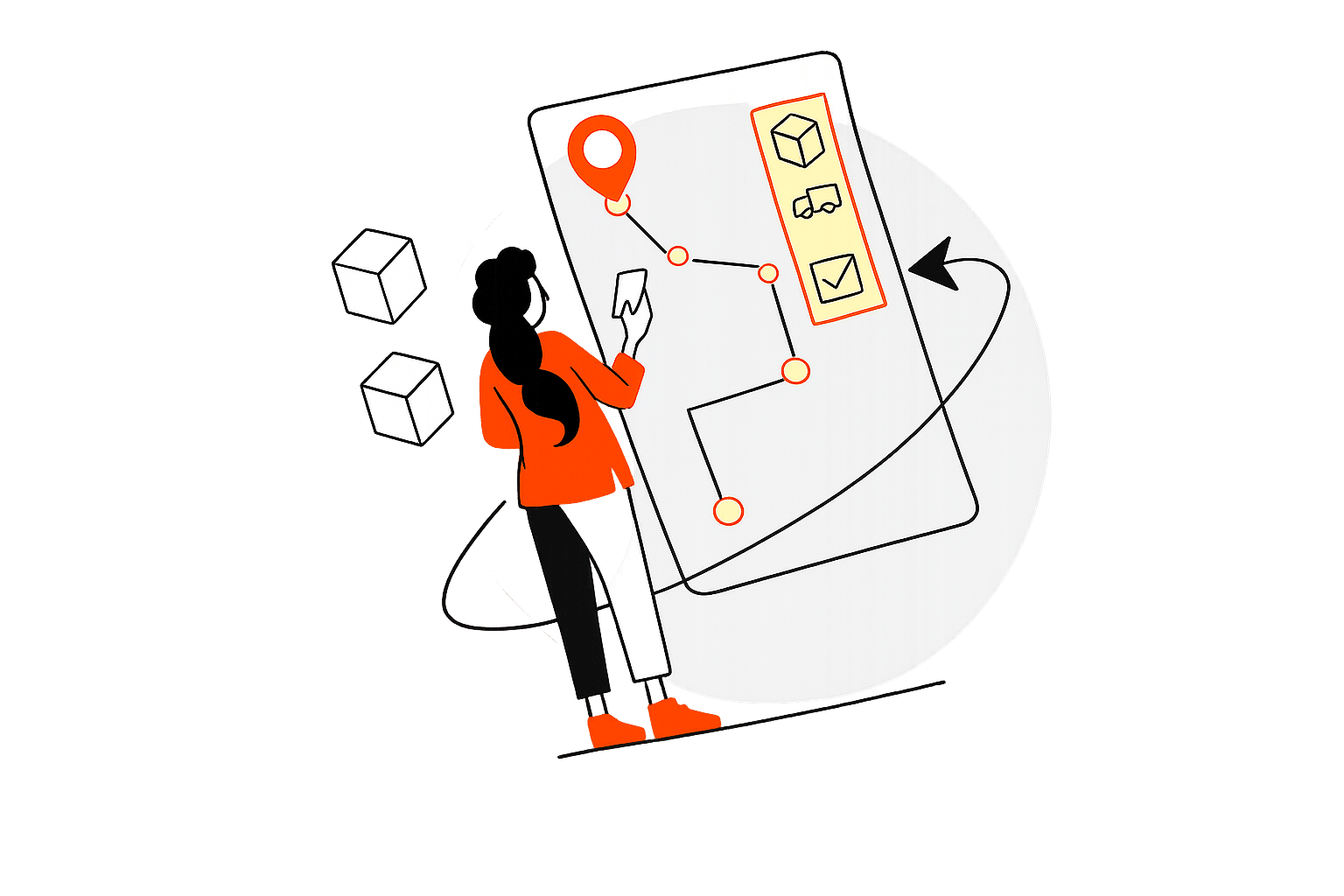 End-to-End Shipment Visibility feature illustration